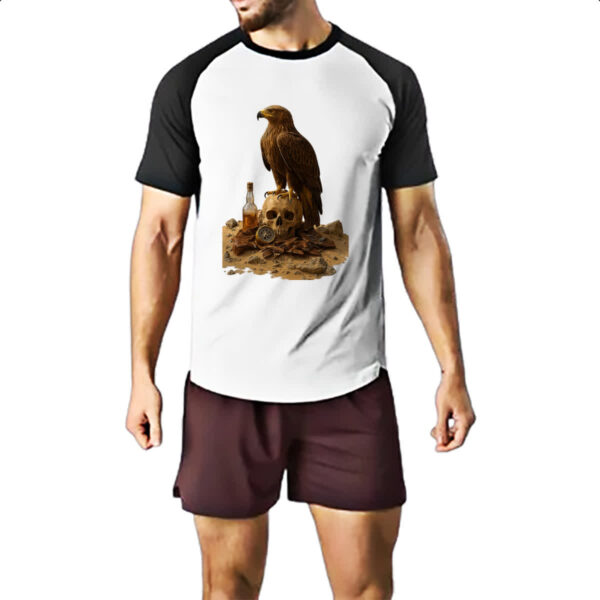 Camiseta Raglan Aguia e a morte do deserto - Imagem 2