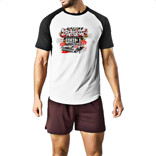 Camiseta Raglan Muscle Car Street Drift - Imagem 2