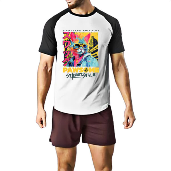 Camiseta Raglan Pawsome Street Style - Imagem 2