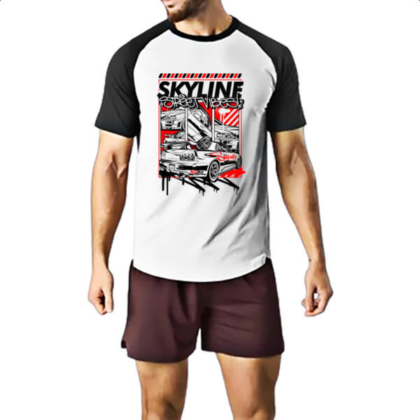 Camiseta Raglan Skyline Street Vibes - Imagem 2