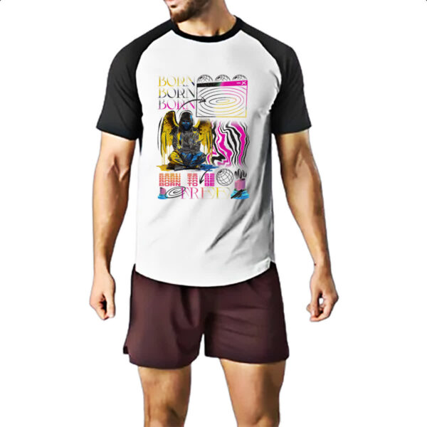 Camiseta Raglan Urbano Born to be Free - Imagem 2