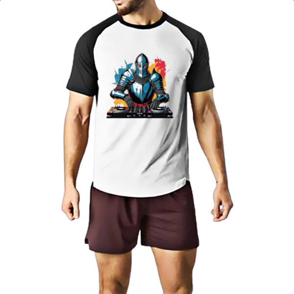Camiseta Raglan Cavaleiro Medierval DJ - Imagem 2
