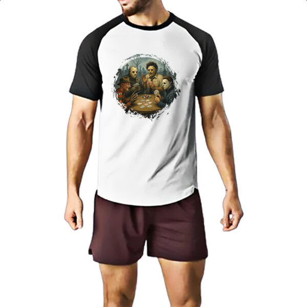 Camiseta Raglan Carteado do horror - Imagem 2