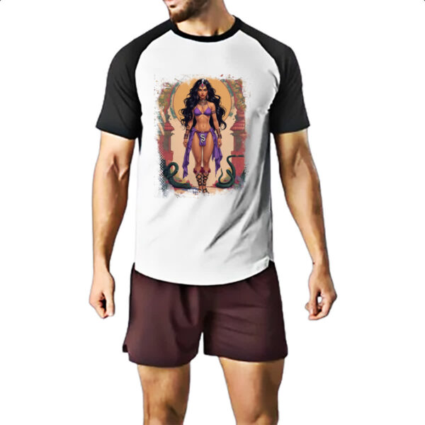 Camiseta Raglan Mereteseguer deusa das serpentes - Imagem 2