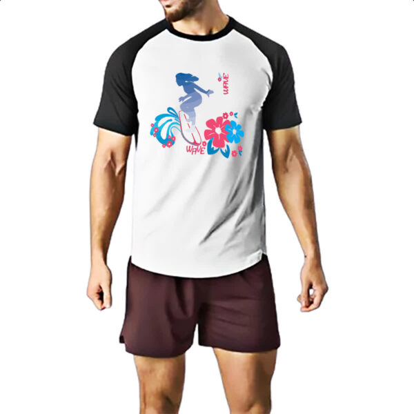 Camiseta Raglan Surf Wave Girl - Imagem 2