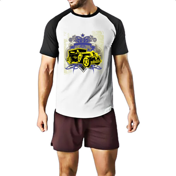 Camiseta Raglan Calhambeque vintage style - Imagem 2