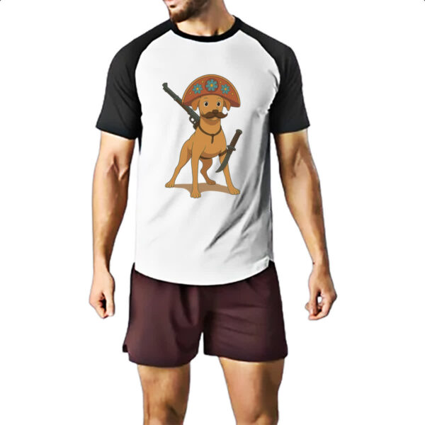 Camiseta Raglan Caramelo Cangaceiro Cartoon - Imagem 2