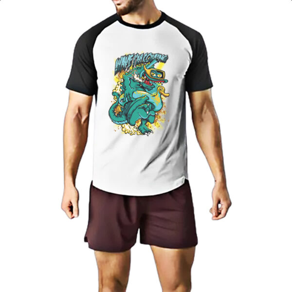 Camiseta Raglan Monstro Wave Im Coming - Imagem 2