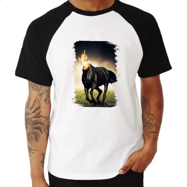 Camiseta Raglan Mula sem cabeca - Imagem 3
