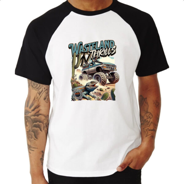 Camiseta Raglan Wasteland Thrills - Imagem 3