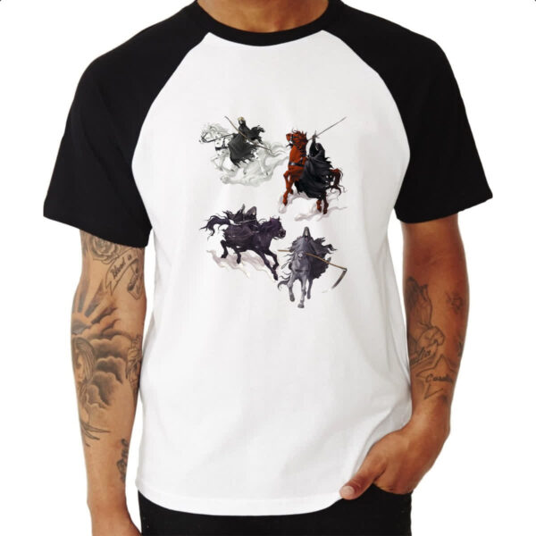 Camiseta Raglan Cavaleiros do Apocalipse - Imagem 3