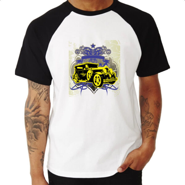 Camiseta Raglan Calhambeque vintage style - Imagem 3