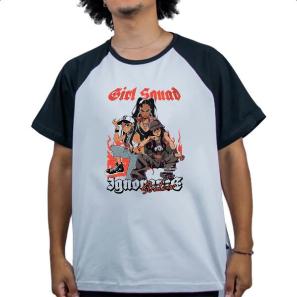 Camiseta Raglan Girl Squad Street - Imagem 4