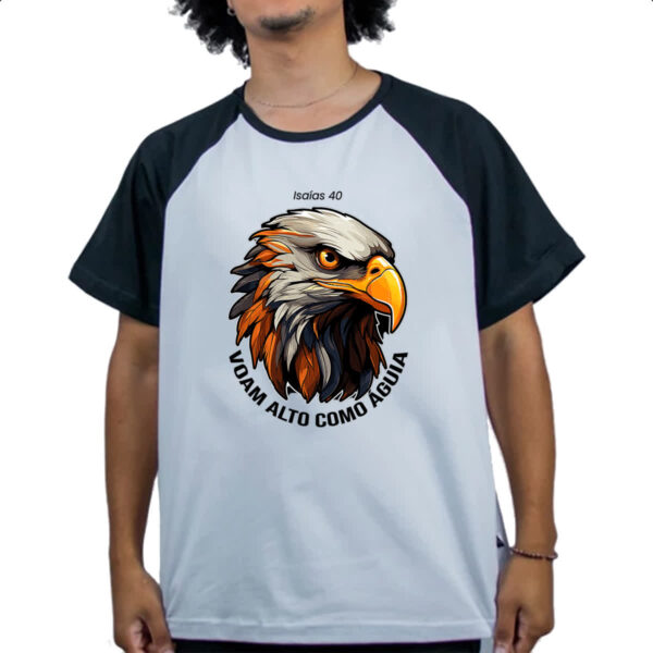 Camiseta Raglan Gospel Isaias 40 - Imagem 4
