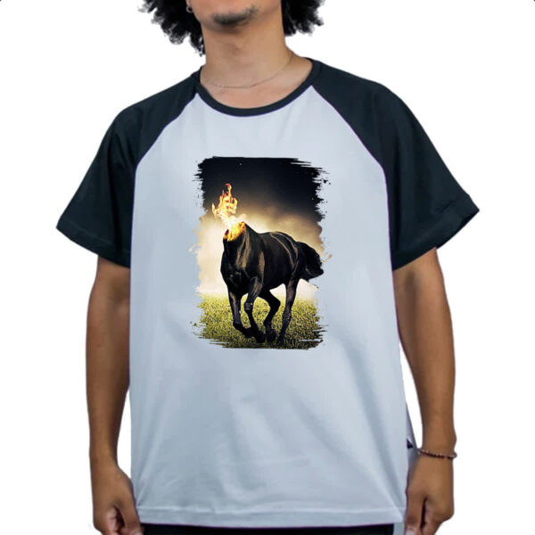 Camiseta Raglan Mula sem cabeca - Imagem 4