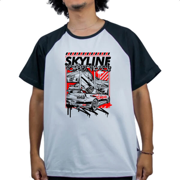 Camiseta Raglan Skyline Street Vibes - Imagem 4