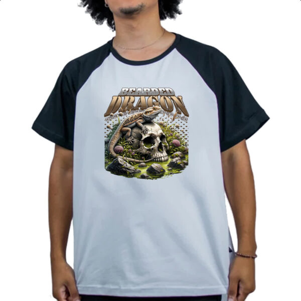 Camiseta Raglan Bearded Dragon - Imagem 4