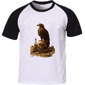 Camiseta Raglan Aguia e a morte do deserto
