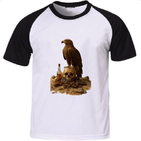 Camiseta Raglan Aguia e a morte do deserto