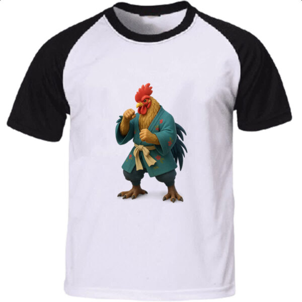 Camiseta Raglan Galo Samurai 3D
