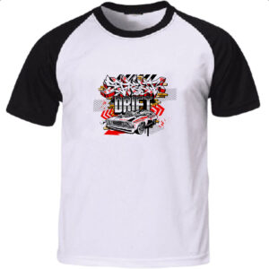 Camiseta Raglan Muscle Car Street Drift