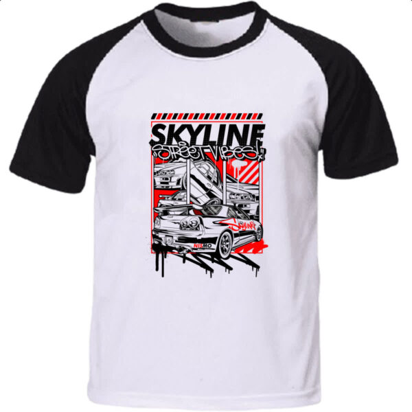 Camiseta Raglan Skyline Street Vibes