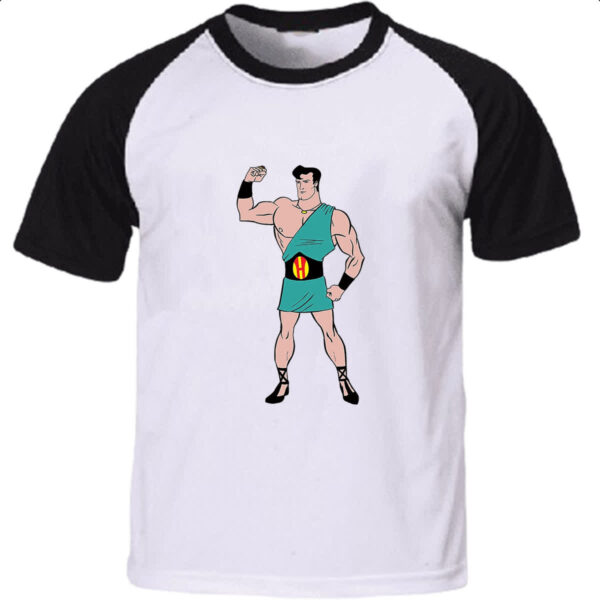 Camiseta Raglan Nostalgia Porderoso Hercules