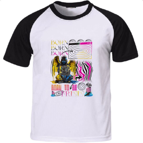 Camiseta Raglan Urbano Born to be Free