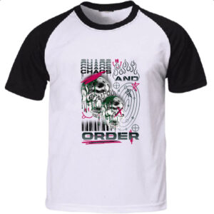 Camiseta Raglan Urbano Caos e Ordem