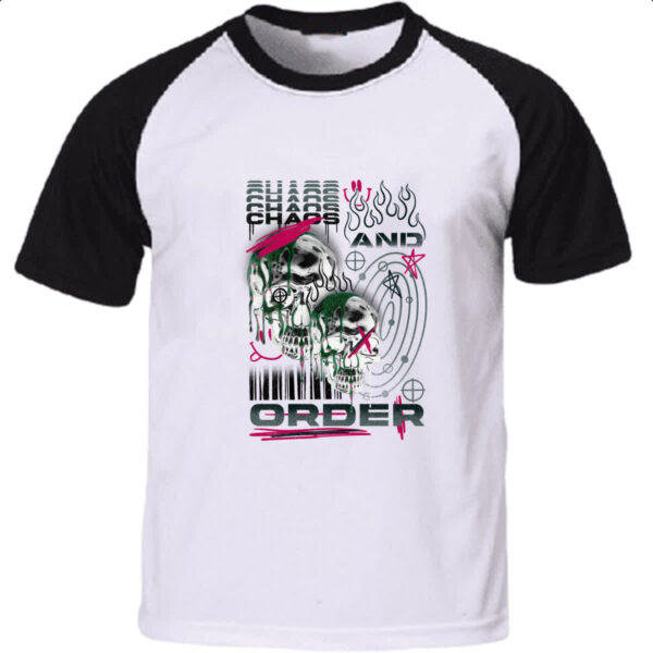 Camiseta Raglan Urbano Caos e Ordem