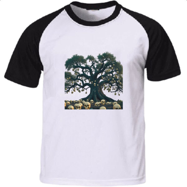 Camiseta Raglan Arvore do medo