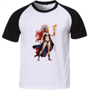 Camiseta Raglan Guerreira indigena xama