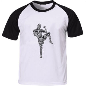 Camiseta Raglan Muay Thai Palavras