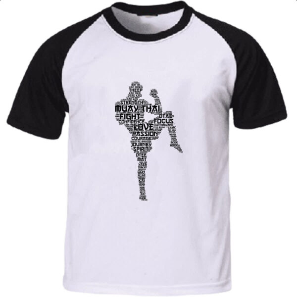 Camiseta Raglan Muay Thai Palavras