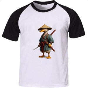 Camiseta Raglan Pato Samurai