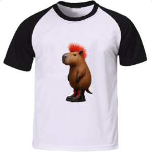 Camiseta Raglan Punkvara capivara