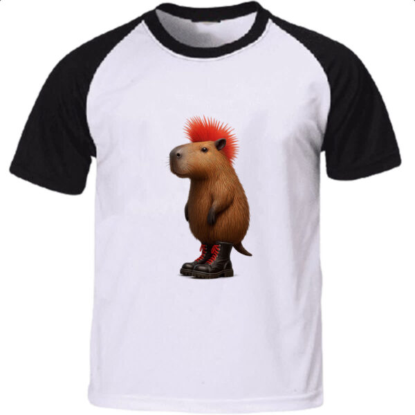 Camiseta Raglan Punkvara capivara