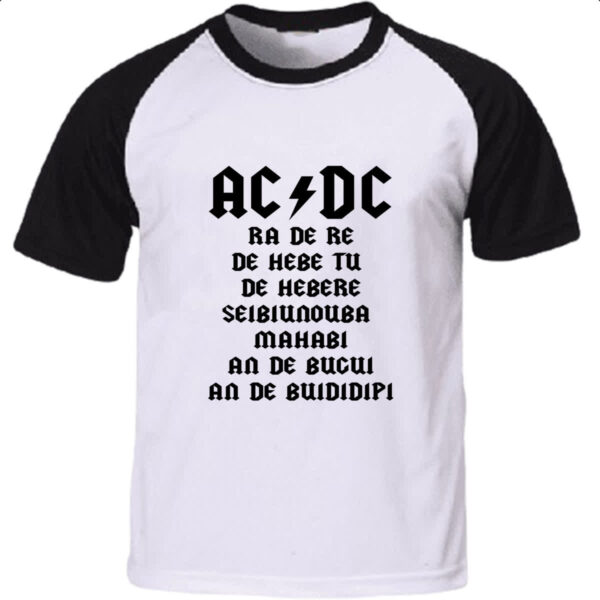 Camiseta Raglan AC DC Ragatanga