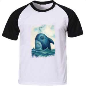 Camiseta Raglan Tubarao indeciso