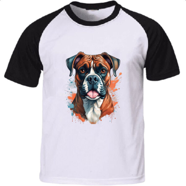 Camiseta Raglan Boxer Watercolor Arte