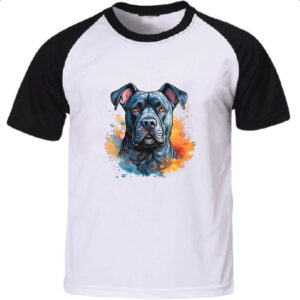 Camiseta Raglan Cane Corso Watercolor Arte