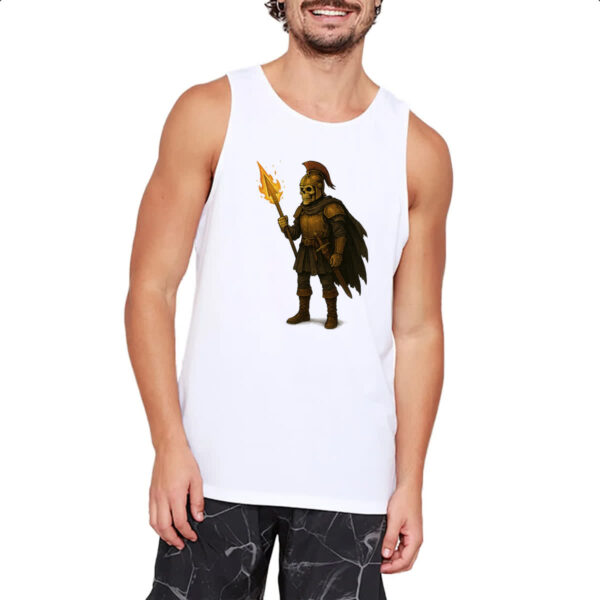 Camiseta Regata Caveira guerreira medieval - Imagem 2