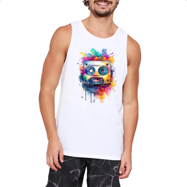 Camiseta Regata Fita K7 Watercolor Arte - Imagem 2