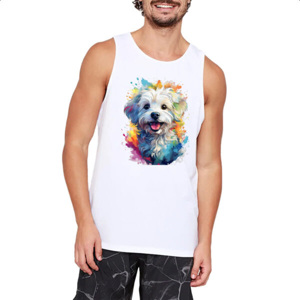 Camiseta Regata Maltes Watercolor Arte - Imagem 2