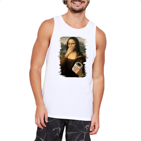 Camiseta Regata Mona Lisa que fedo - Imagem 2