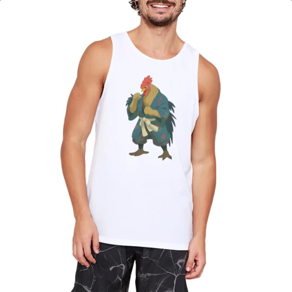 Camiseta Regata Galo Samurai Cartoon art - Imagem 2
