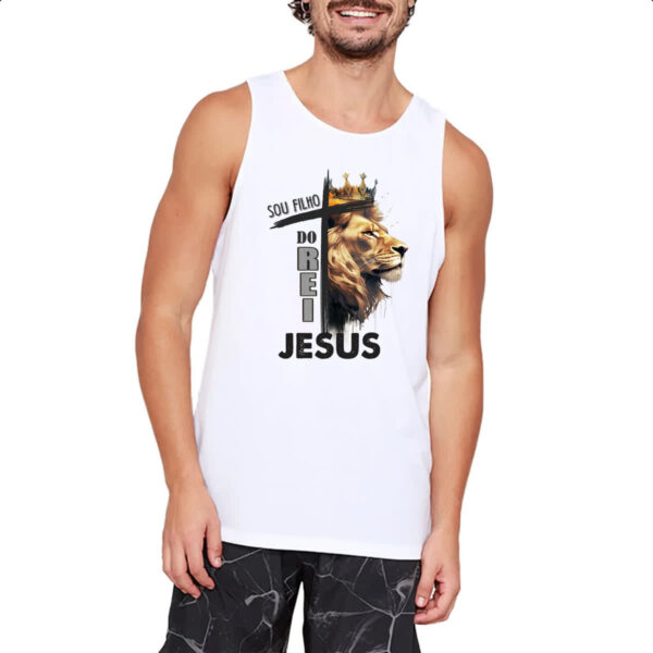 Camiseta Regata Sou filho do rei Jesus - Imagem 2