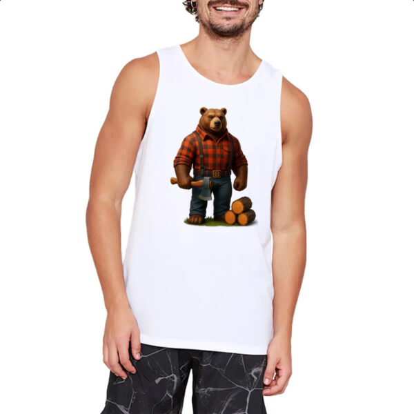 Camiseta Regata Urso Lenhador - Imagem 2