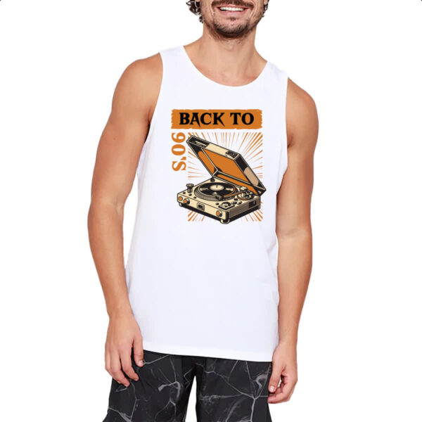 Camiseta Regata Back to anos 90 vitrola - Imagem 2