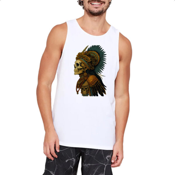 Camiseta Regata Totem Caveira Indigena - Imagem 2